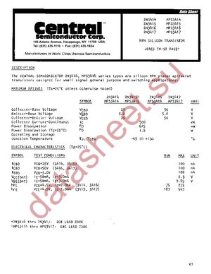 2N3416 datasheet  